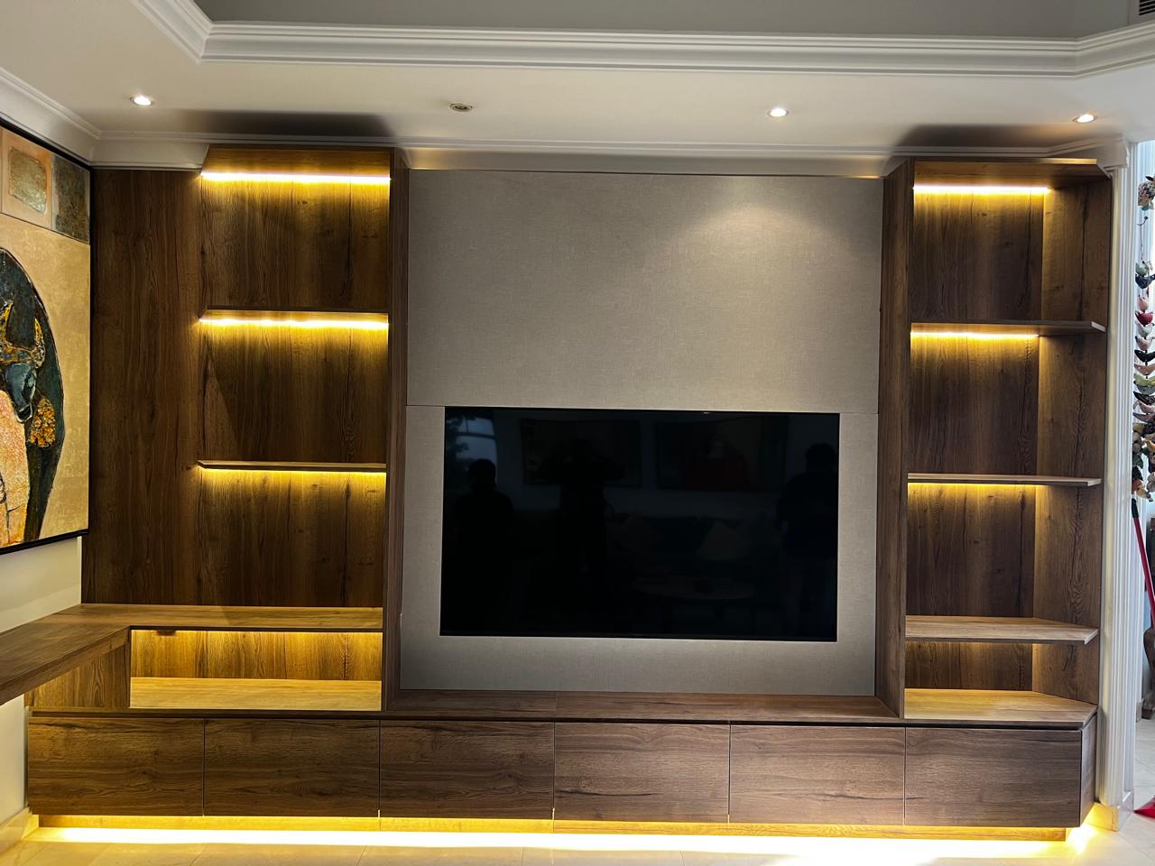 Custom TV wall unit